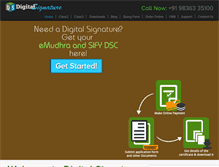 Tablet Screenshot of digitalsignatureindia.com